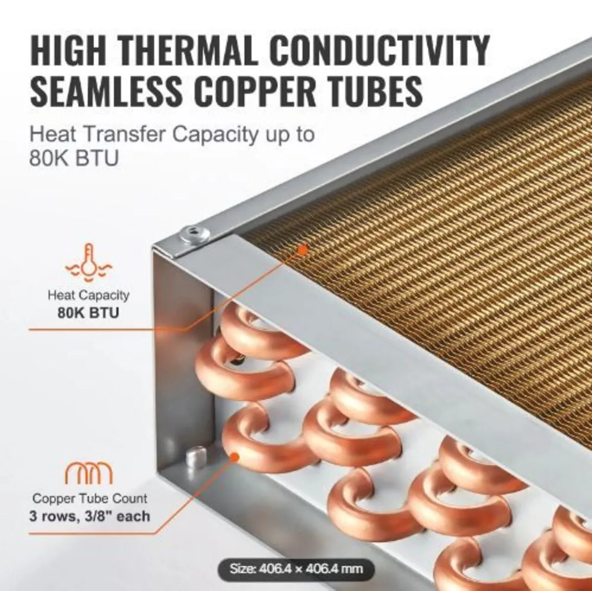 16"x 16"/40.6 x 40.6 cm Heat Exchanger - Image 2