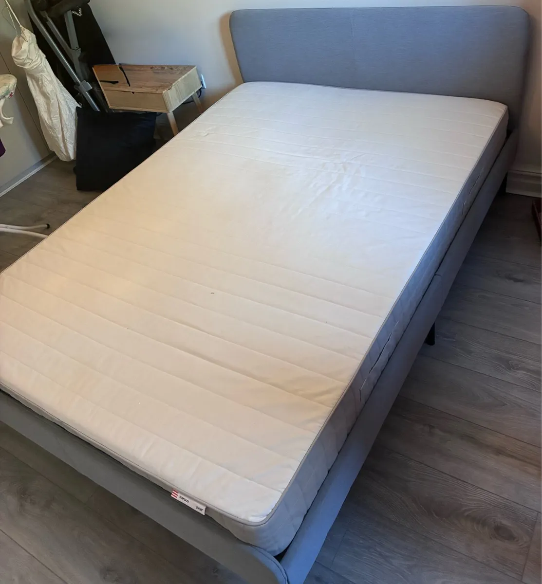 Double bed frame + mattress like new
