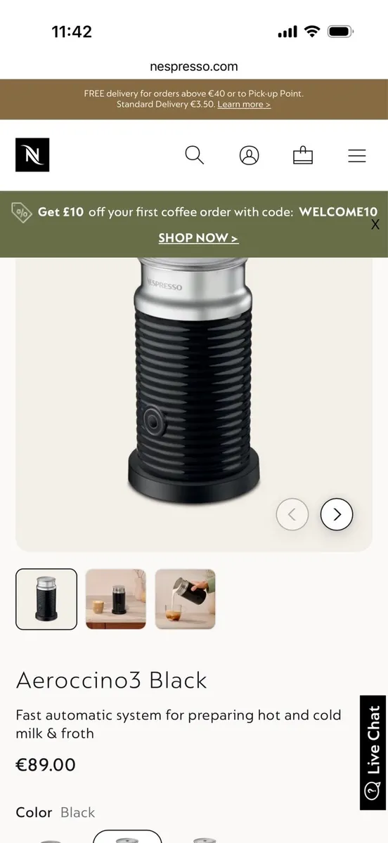 Nespresso Milk Frother Brand NEW - Image 3