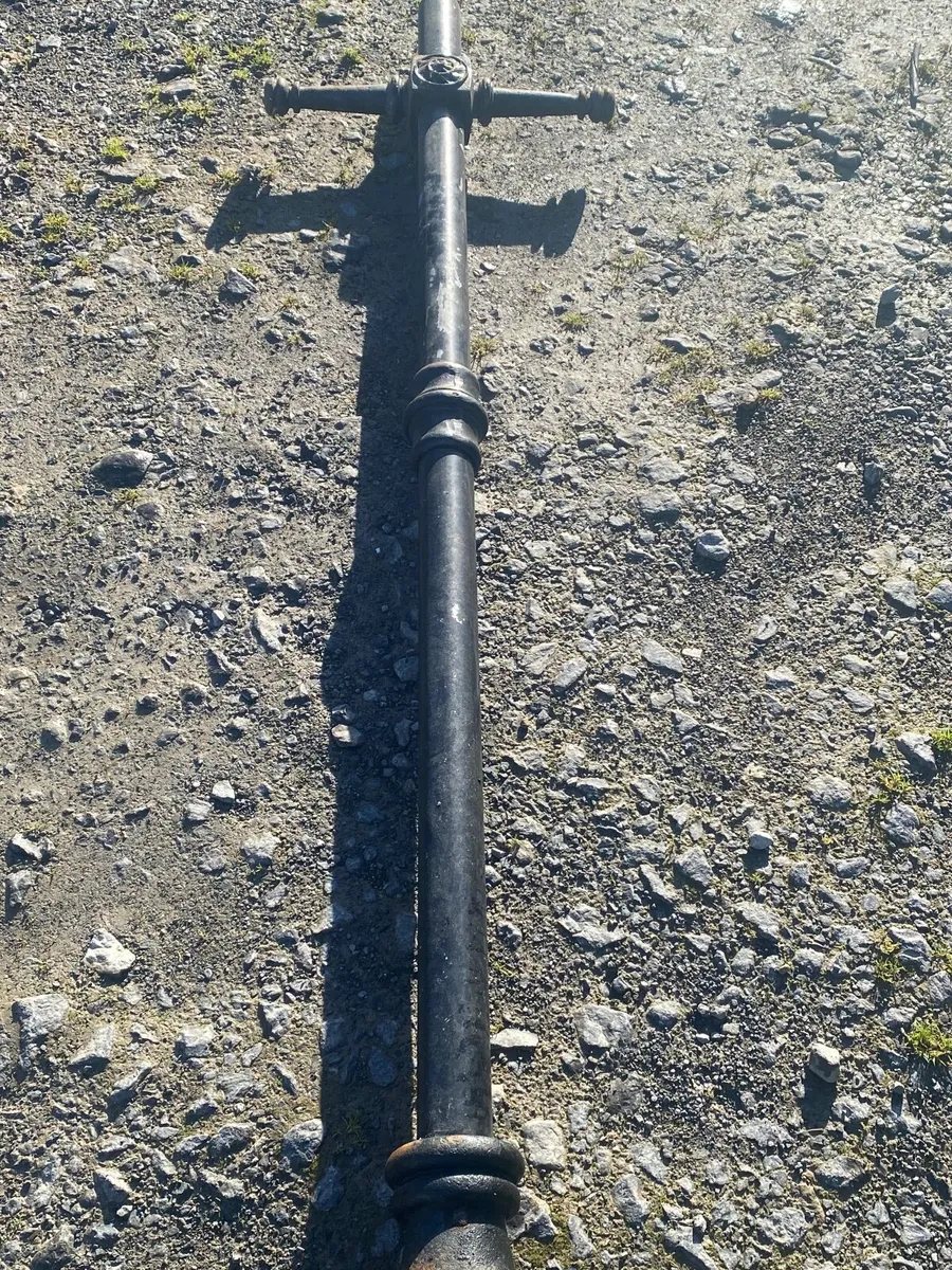 Cast iron garden light posts