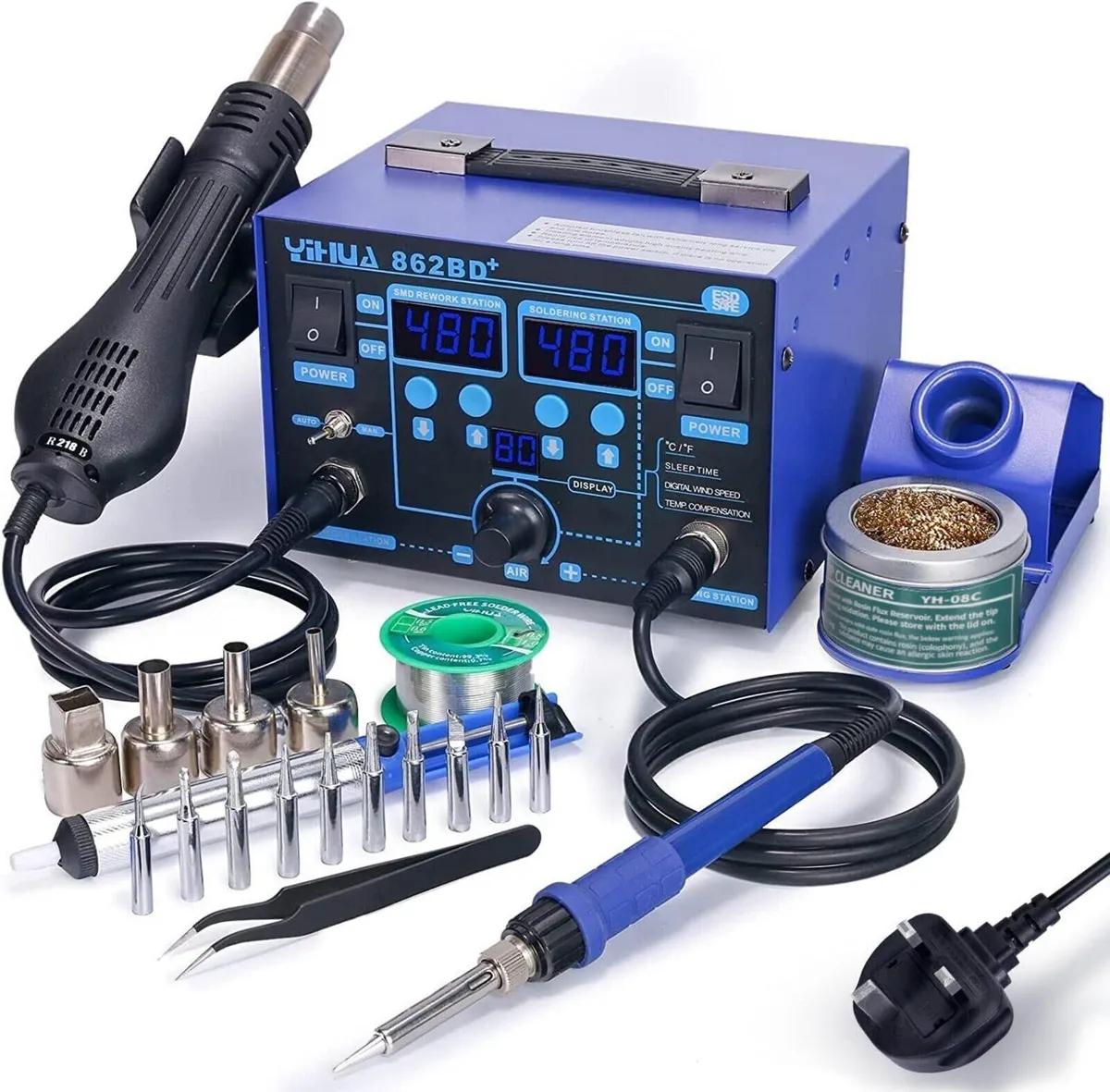 Digital Hot Air Rework & Soldering Station - Image 1