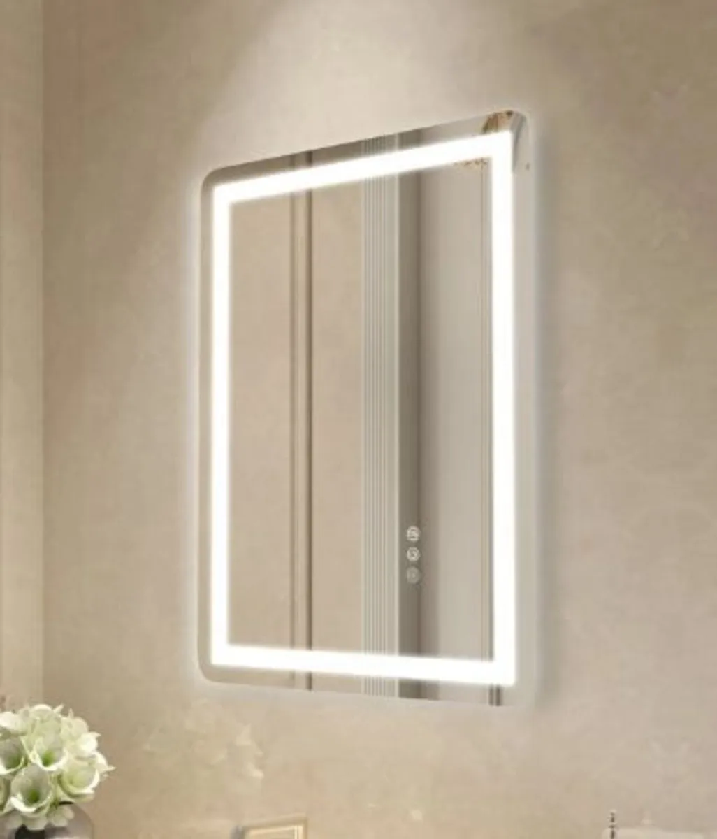 LED Bathroom Mirror, 50 x 70 cm - Image 3