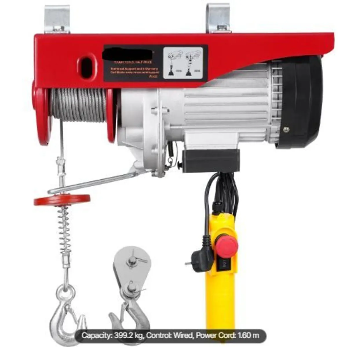 Electric Hoist, 880 lbs 230V Electric Winch - Image 4