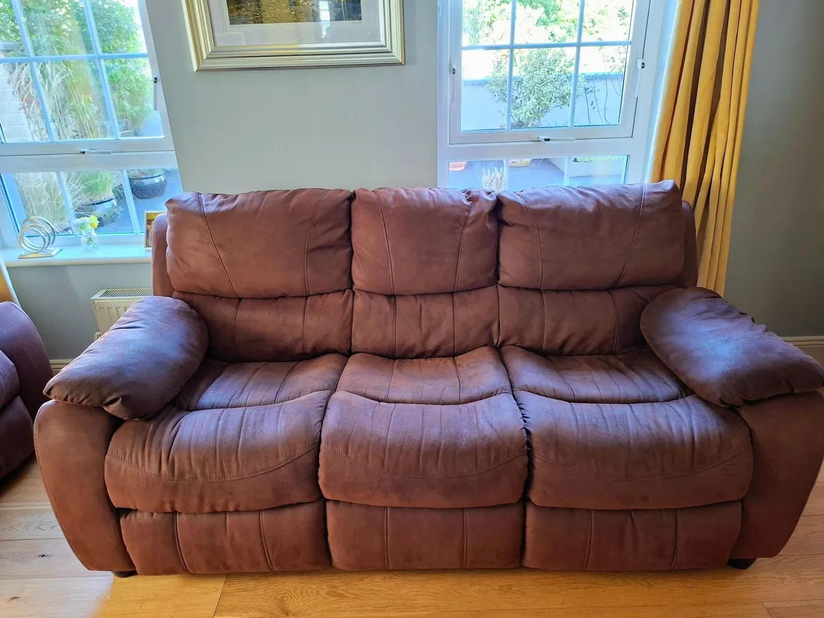 Sofa and Recliners - Image 1