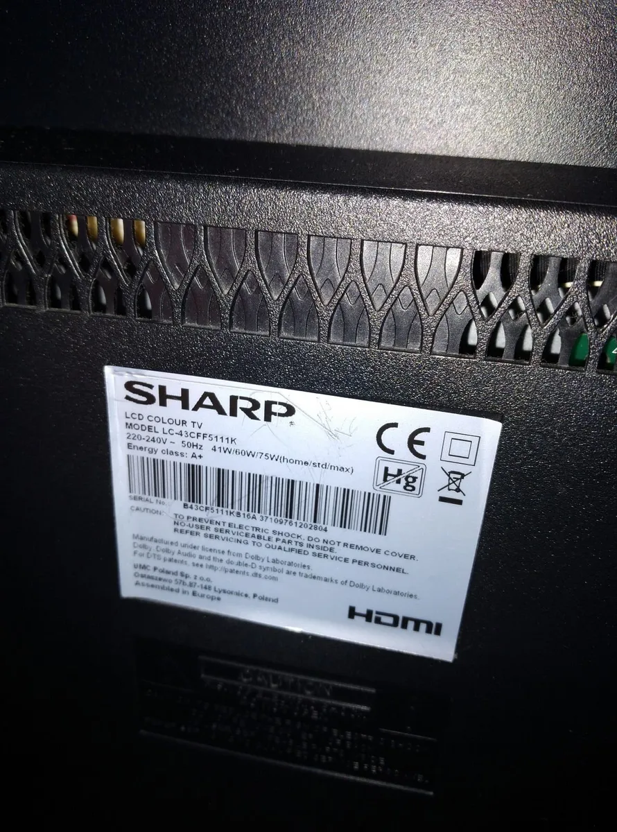 Television ,sharp LCD ,colour 43 inch - Image 2