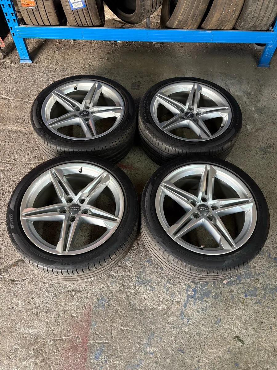 Audi A4 / A5 18 inch 5x112 Alloys Pirelli Tyres - Image 1