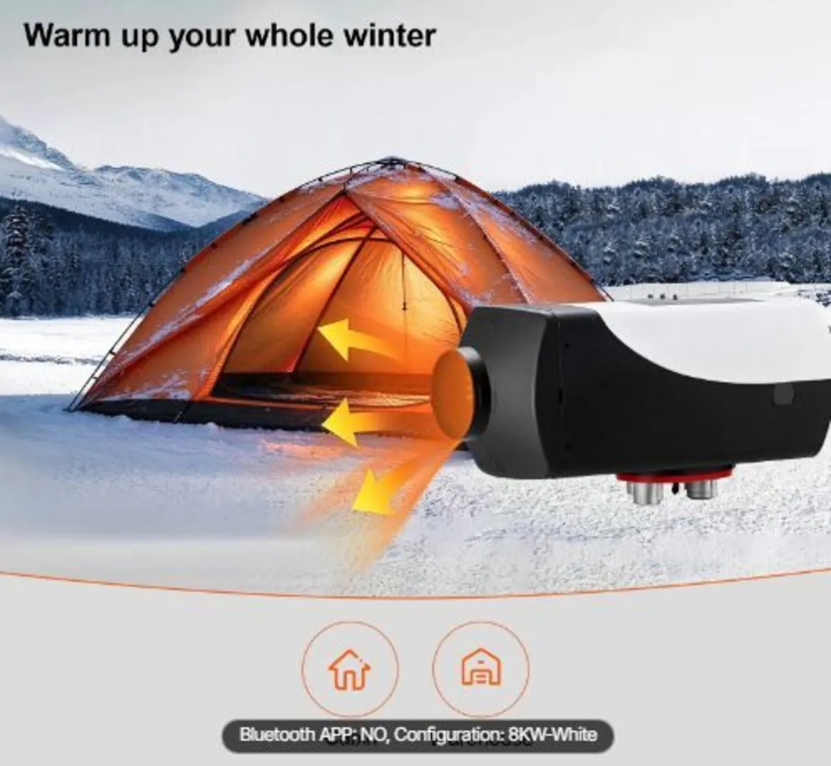 12V Diesel Heater, 5-8KW Diesel Air Heater - Image 2