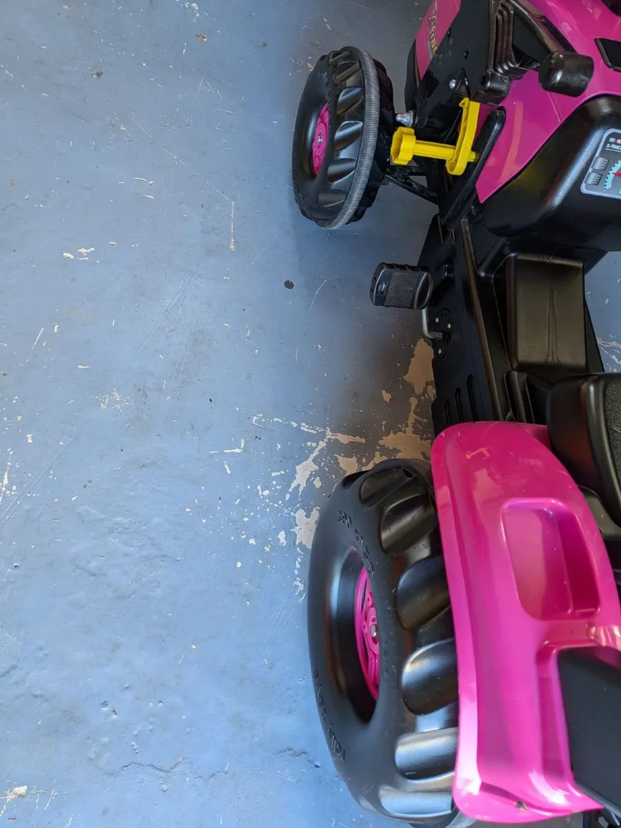 Pink Tractor/Loader and Trailer - Image 2