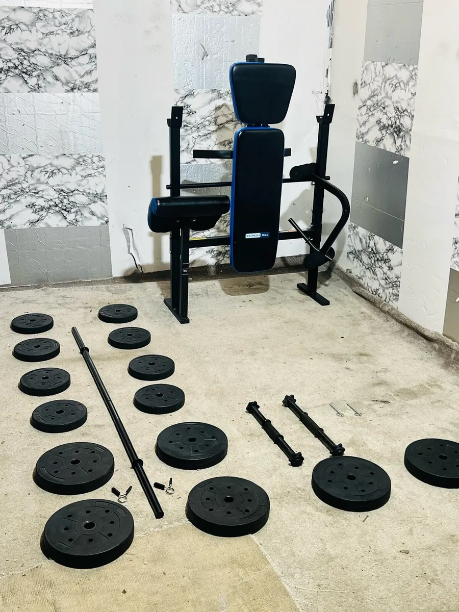 ADJUSTABLE BENCH WEIGHTS BARBELL DUMBBELLS - Image 2