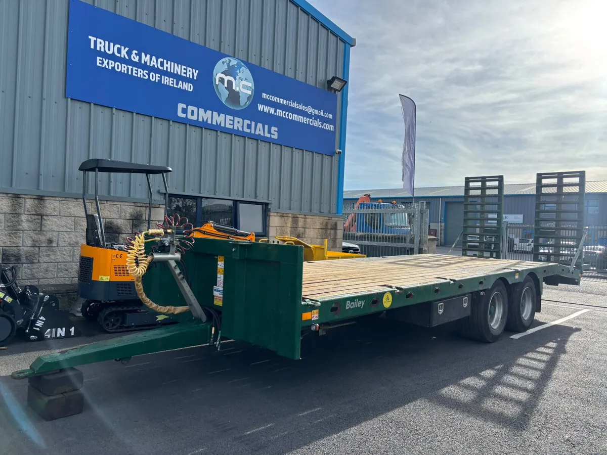 For Sale: Bailey Low Loader Flat Bed Trailer - Image 3