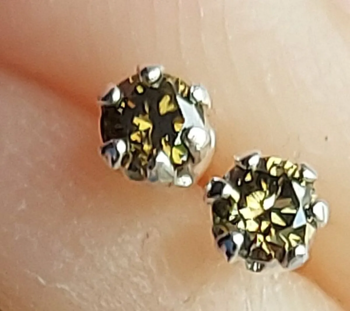 Natural Brown Diamond 0.12ct GWLAB Certified S925 - Image 3