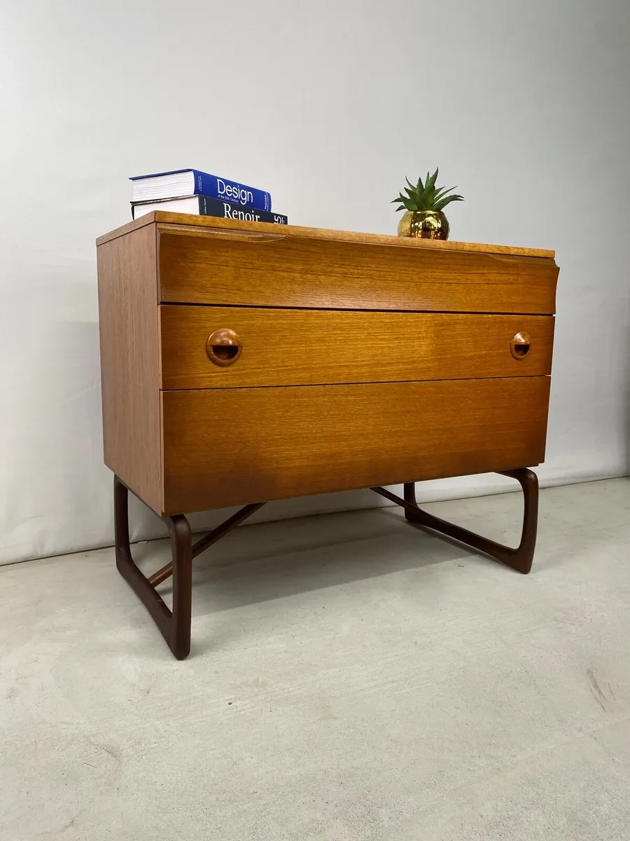 Mid Century Teak Chest of Drawers - Image 3