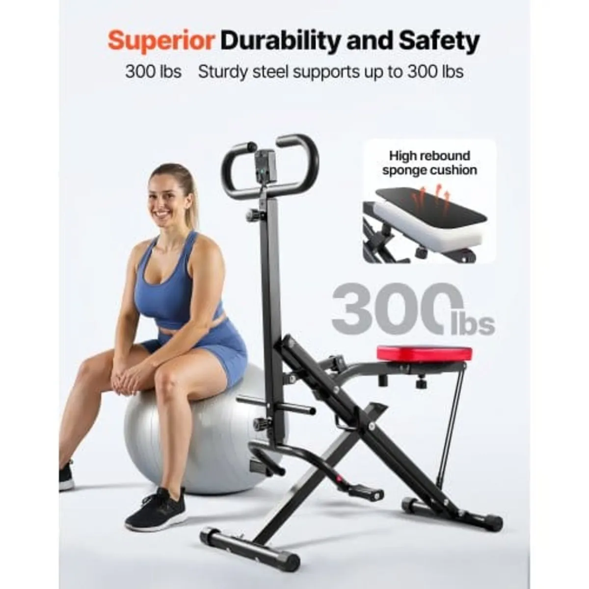 Squat Machine, Deep Squat Rowing Machine for Home, - Image 2
