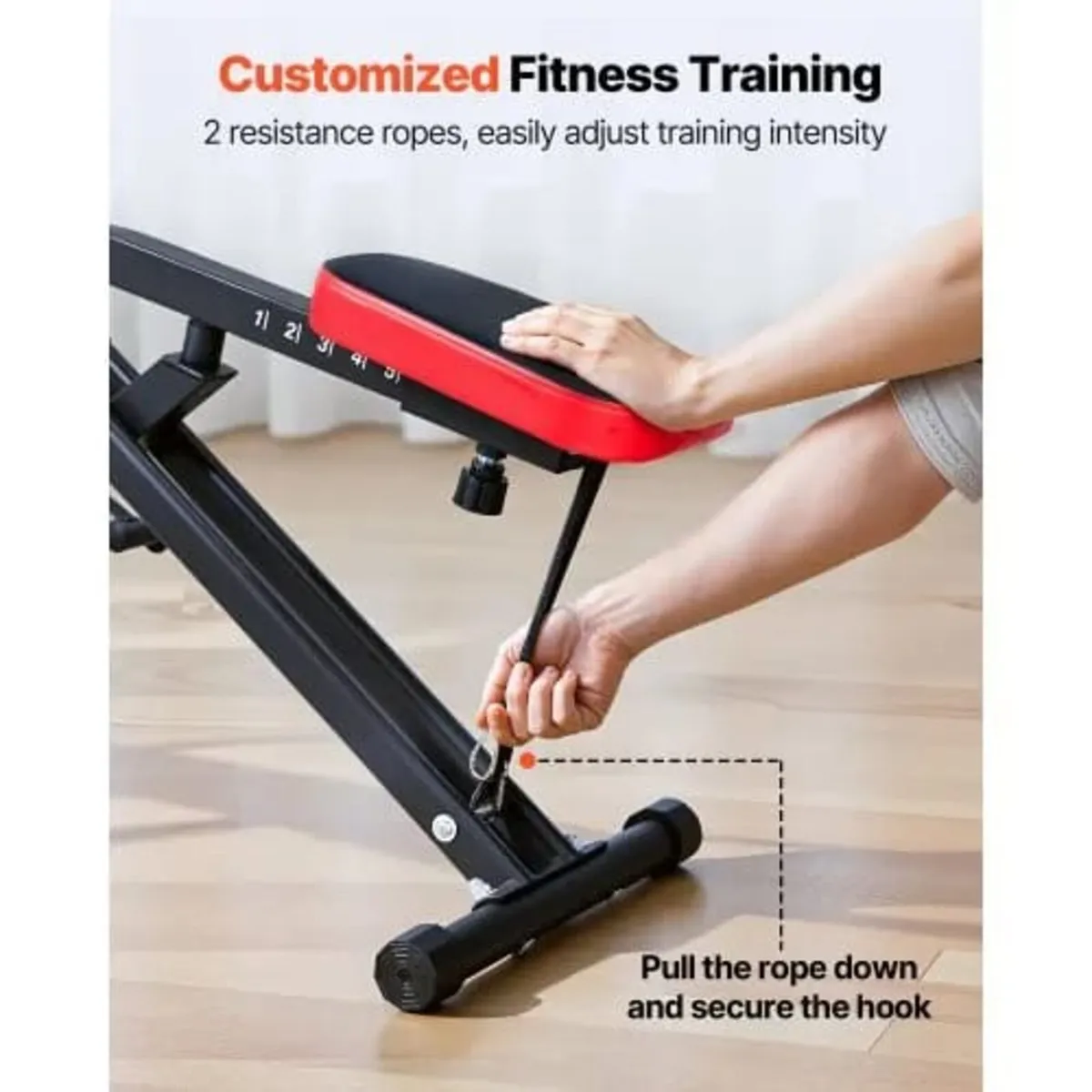 Squat Machine, Deep Squat Rowing Machine for Home, - Image 3