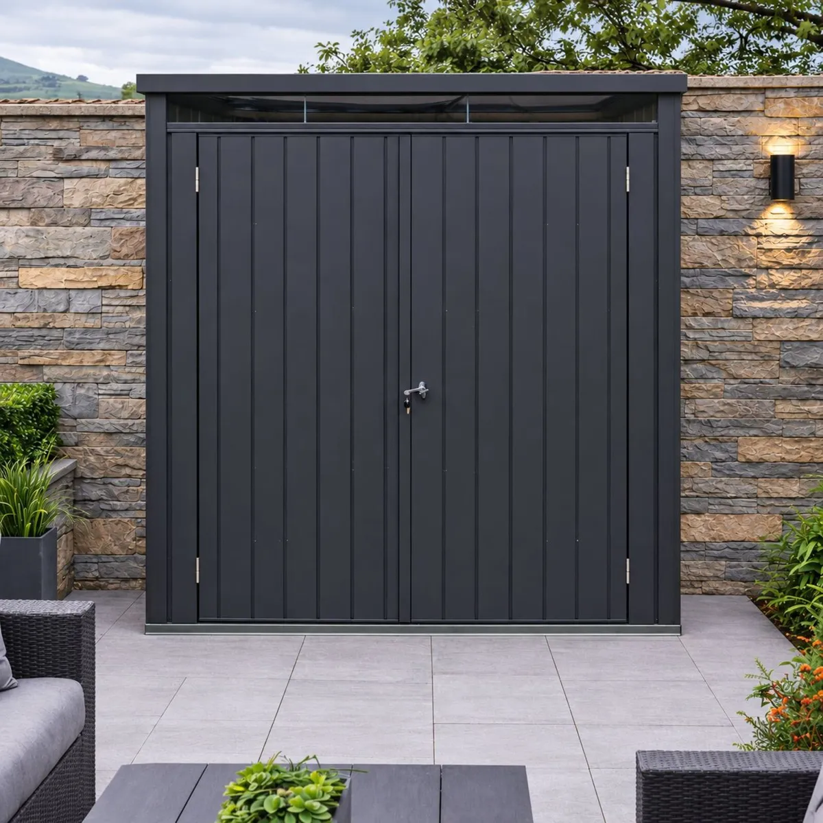 🏡 5x2 PALLADIUM STEEL GARDEN SHEDS – Delivered - Image 1