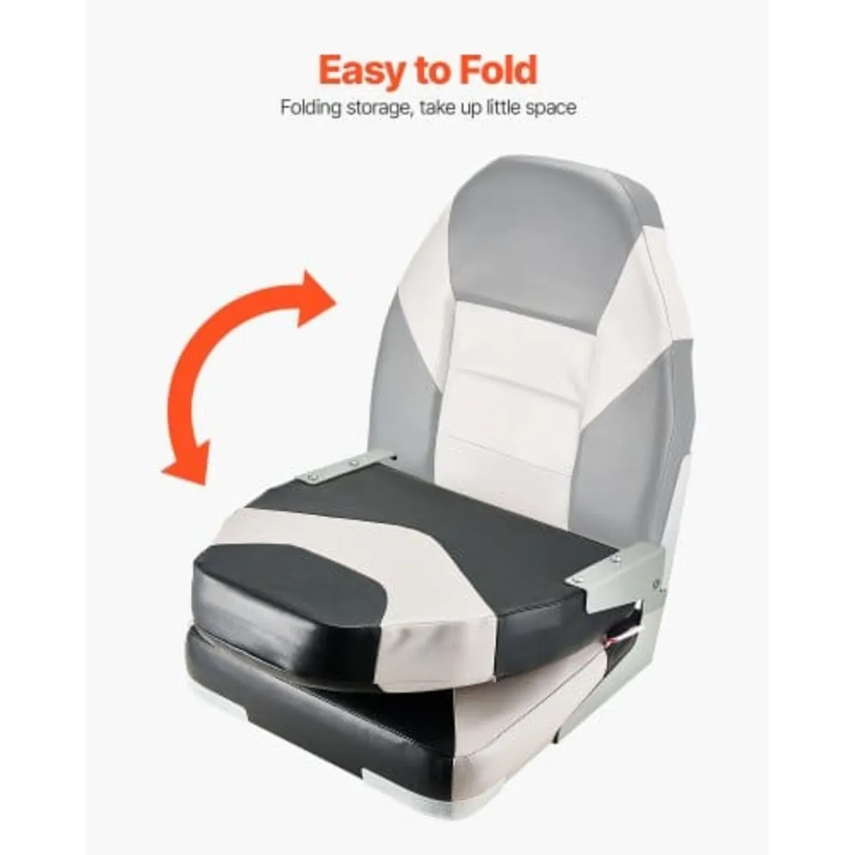 Boat Seat, High Backrest, Folding Fishing Boat Sea - Image 4