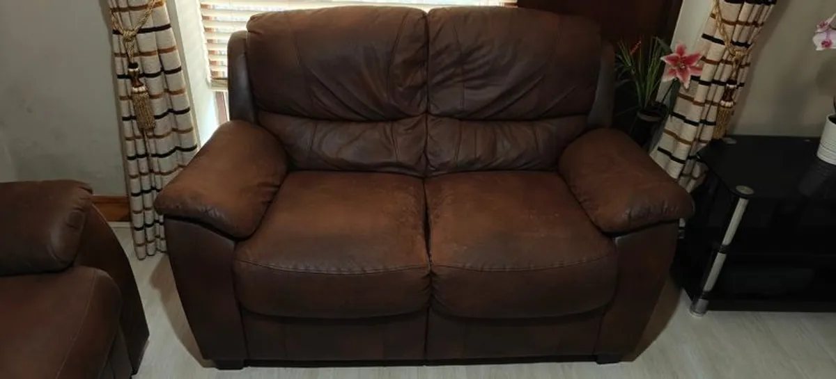 3 + 2 Brown Sofa for sale - Image 3