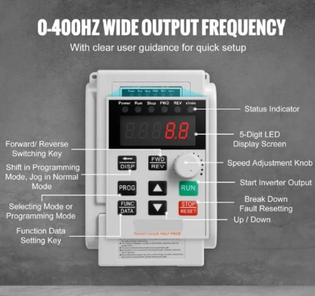 VFD 2.2KW 10A 3HP Variable Frequency - Image 3