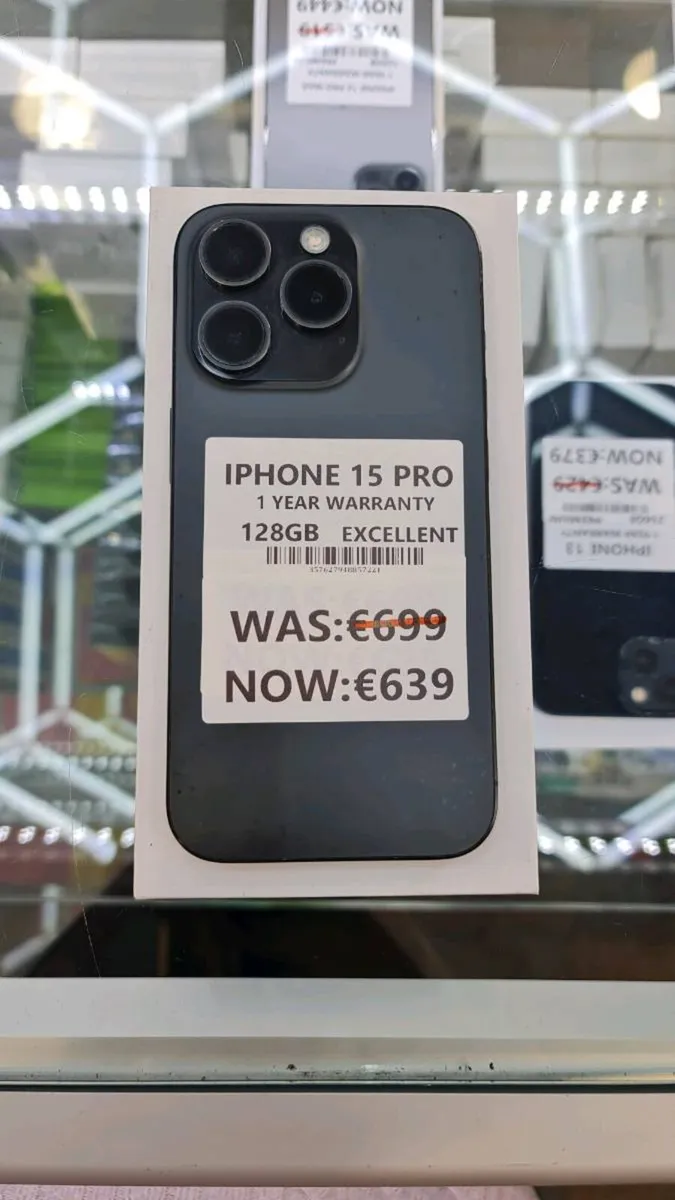 Iphone 15Pro 128GB EXCELLENT 1YEAR WARRANTY