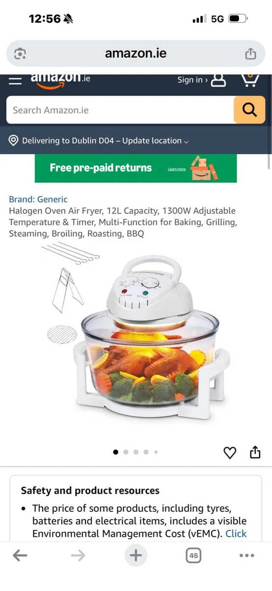 Halogen portable oven brand new boxed - Image 1