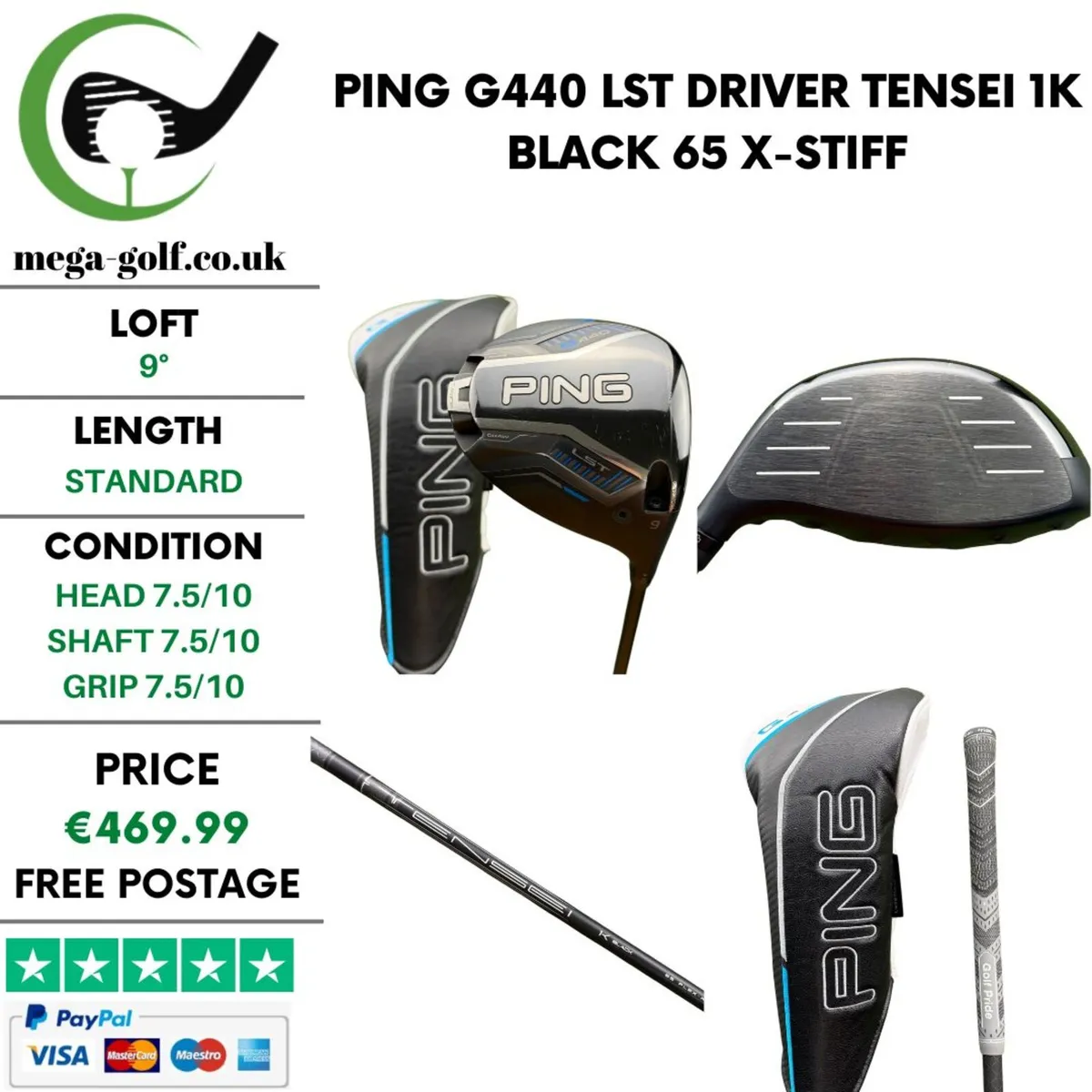 Ping G440 LST Driver / 9° /  X-Stiff - Image 1