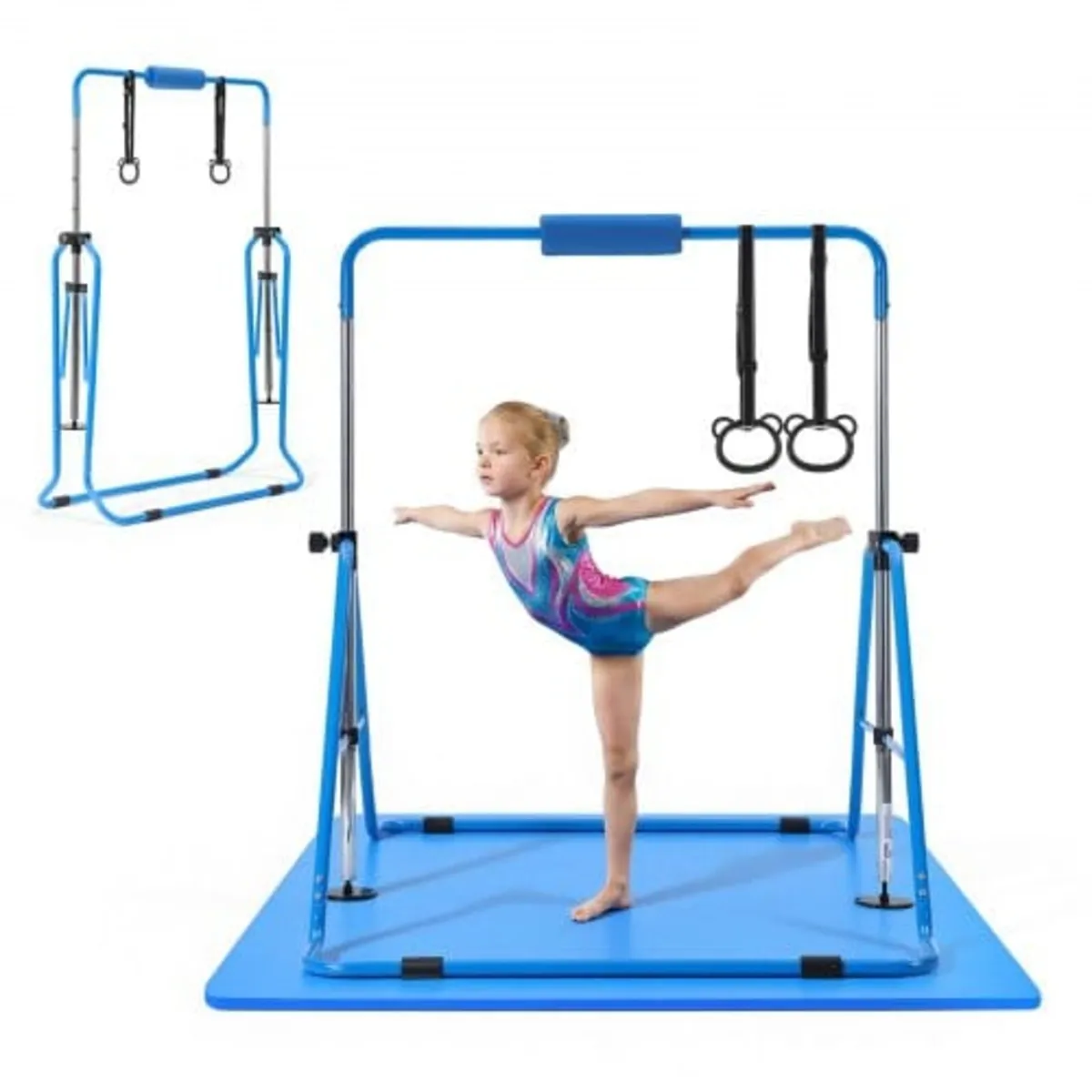 Gymnastic Bars for Kids, 63.5 kg Capacity Folding - Image 1