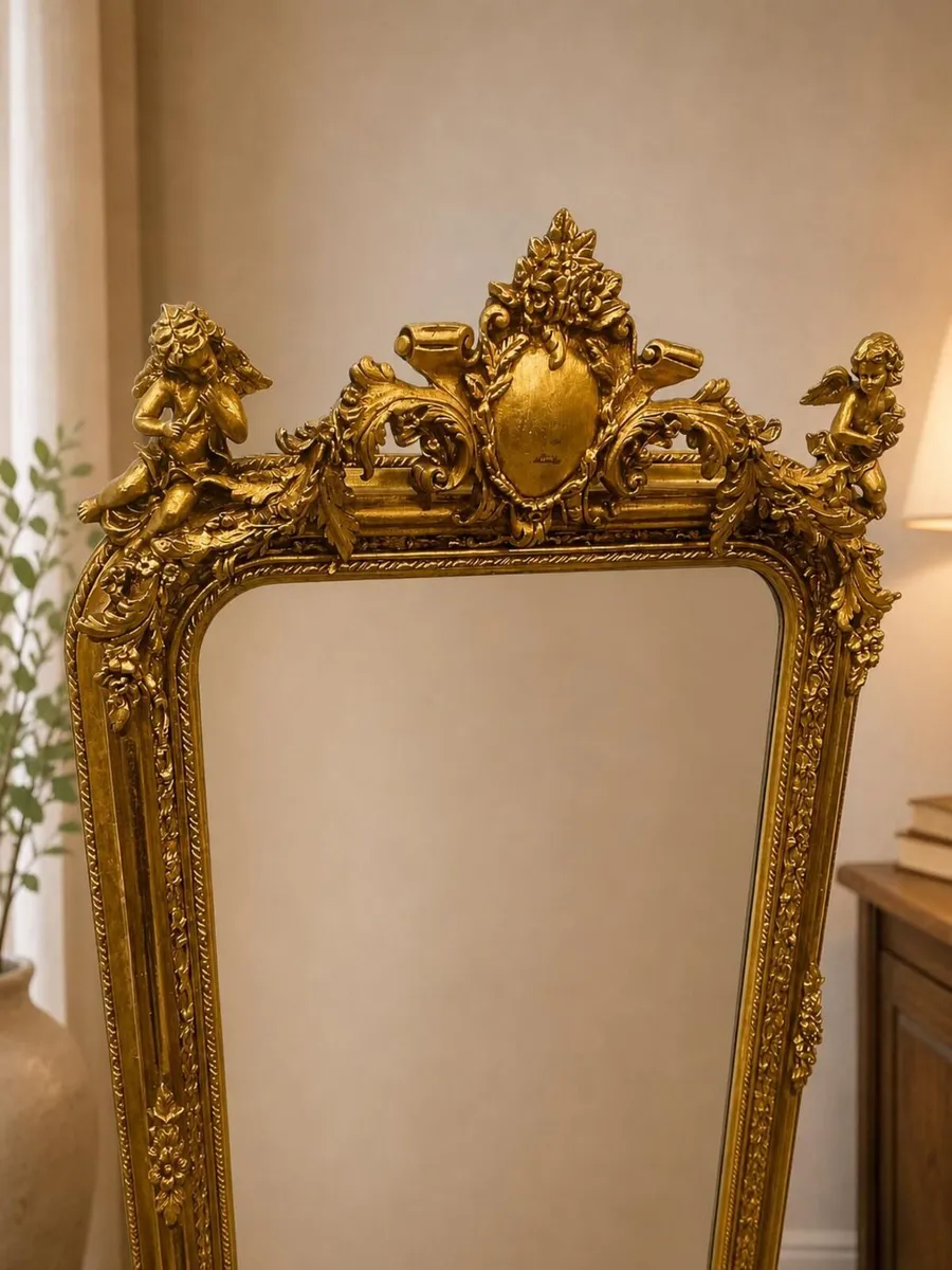 19th Century Antique Gilded Mirror. - Image 2