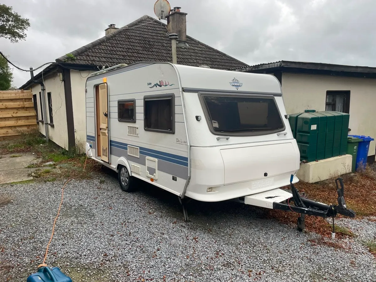 4 berth single axel hobby caravan - Image 1