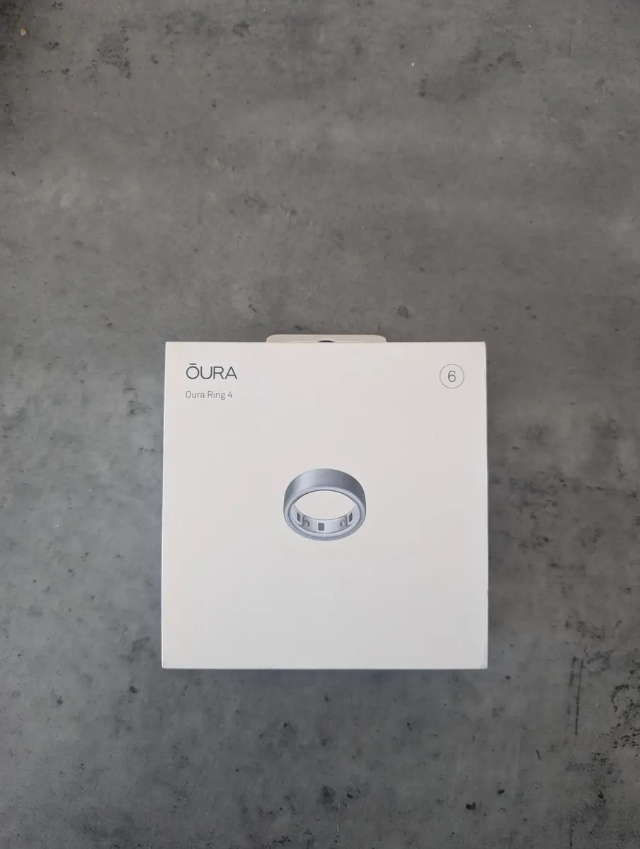 Oura Ring 4 Brushed Silver – Size 6 – Brand New in - Image 1