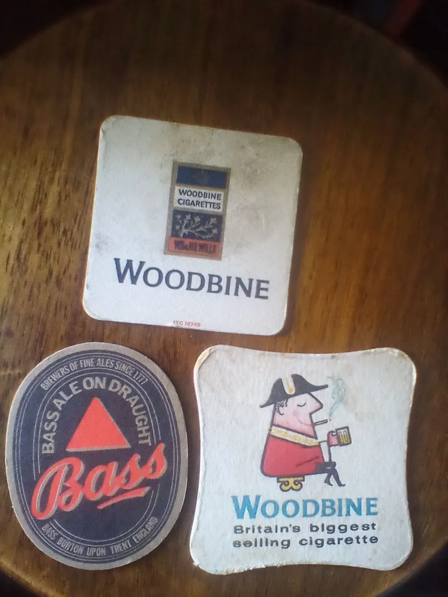 3 vintage beer mats - Image 1