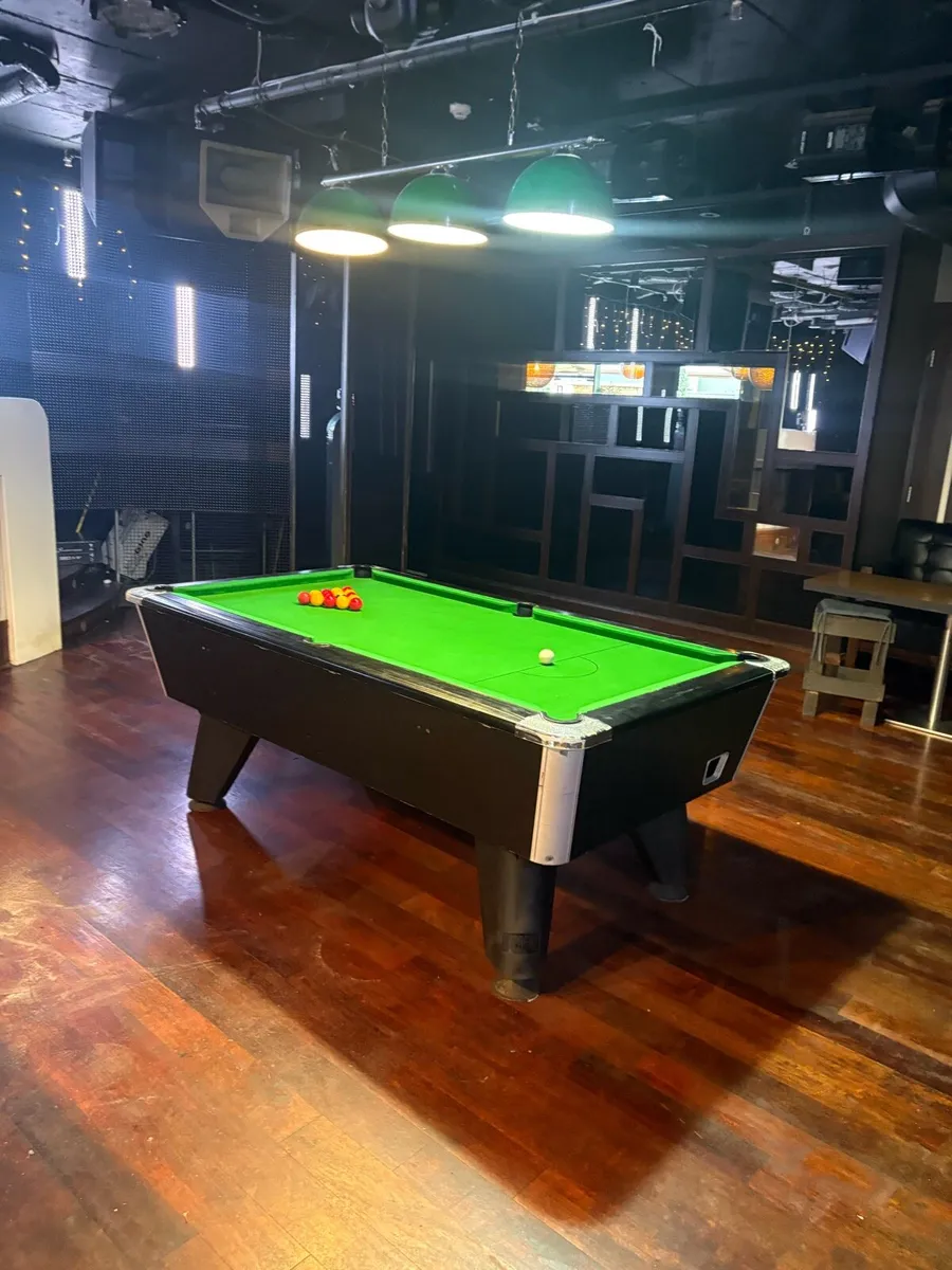 Black supreme pool table. Free Play!