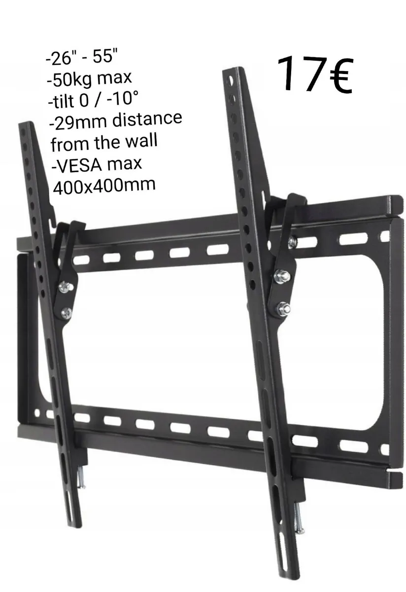 Tv Bracket Wall Mount Flat Tilt 32"-55" - Image 1