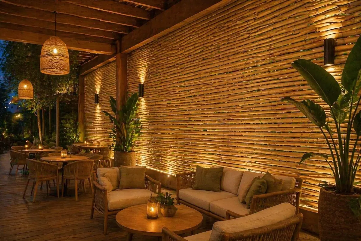 Bamboo Style PVC Wall Panels – Natural & Stylish D - Image 2