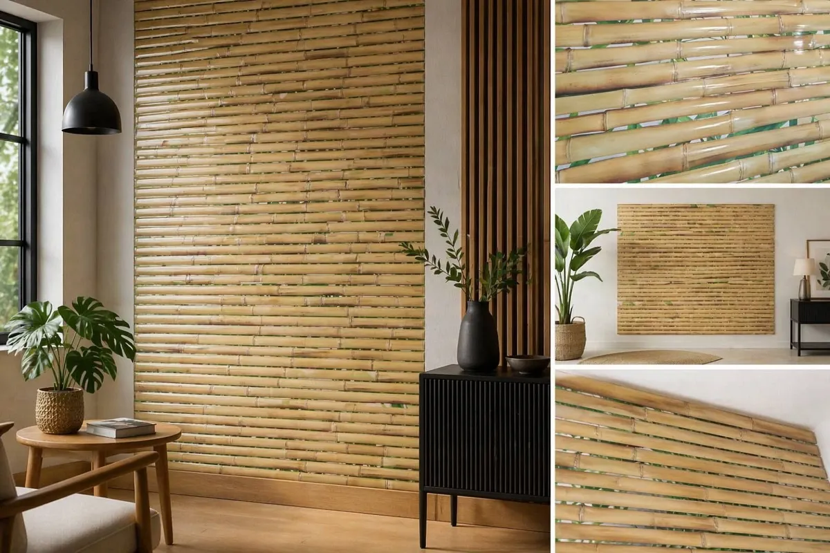 Bamboo Style PVC Wall Panels – Natural & Stylish D - Image 3