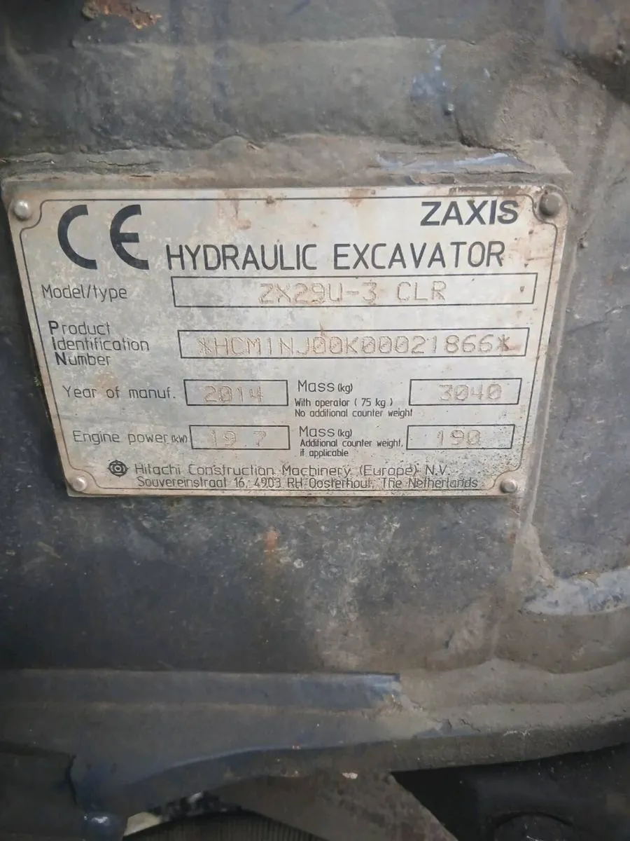 Hitachi Zaxis 29U - Image 3