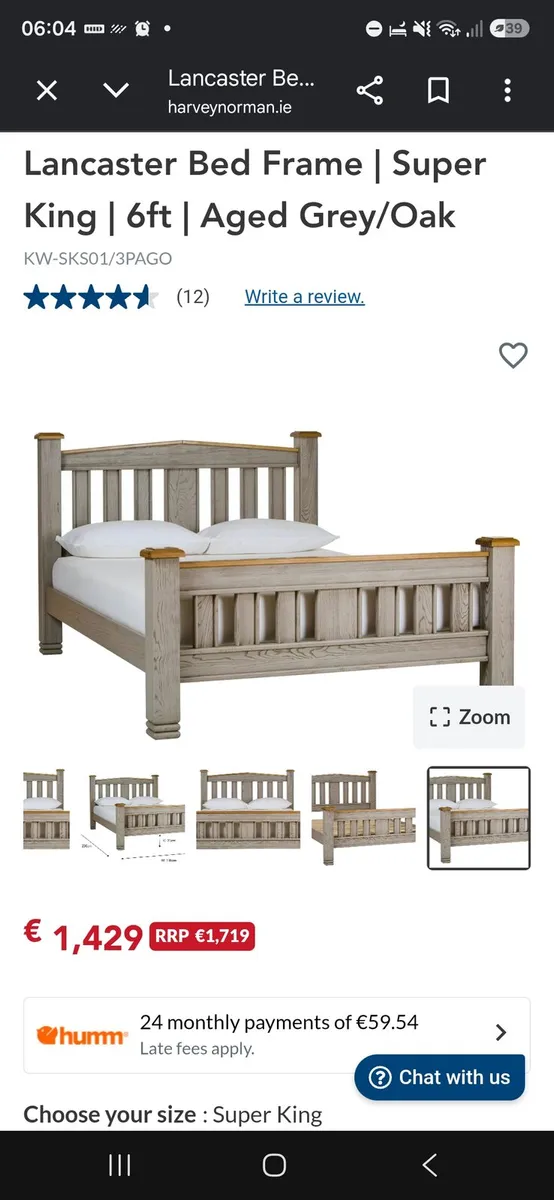 Superking bed & matching lockers - Image 2