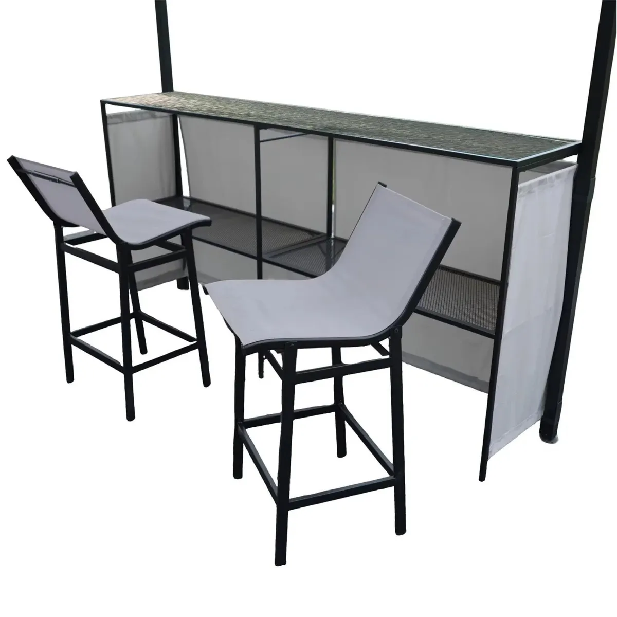 Outdoor Bar Gazebo Set - Image 2