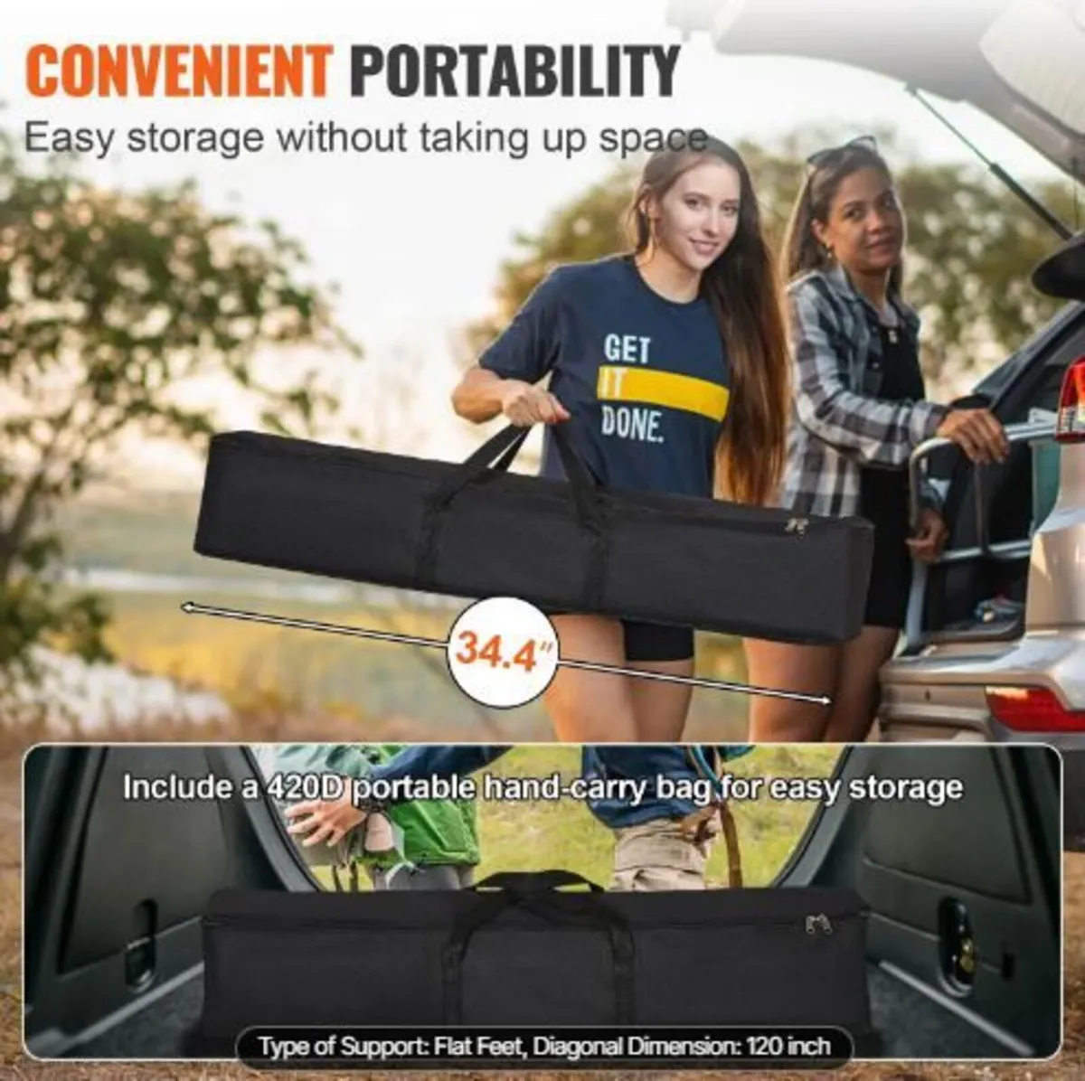 Projector Screen with Stand, 120 inch - Image 4