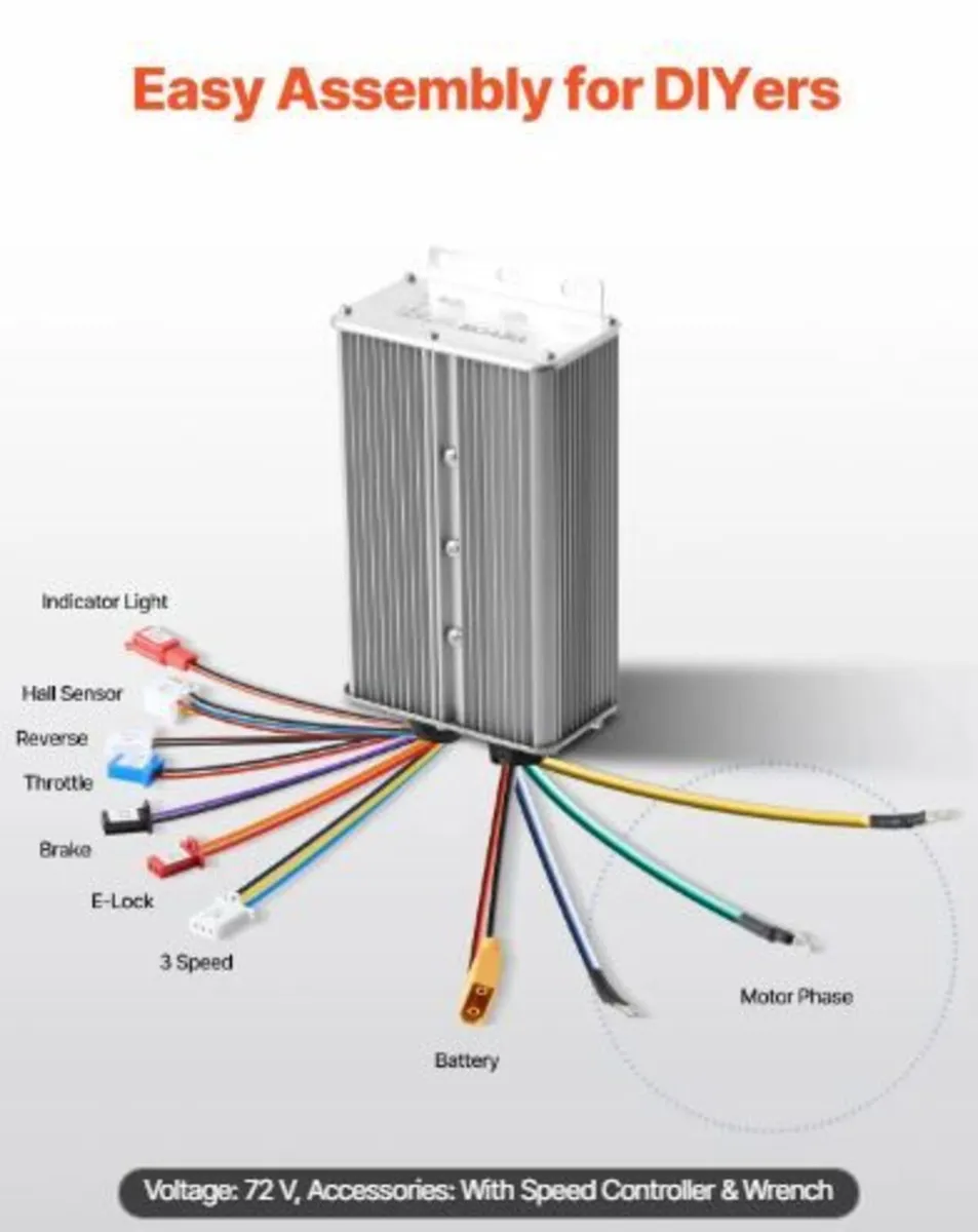3000W Electric Brushless DC Motor Kit - Image 2