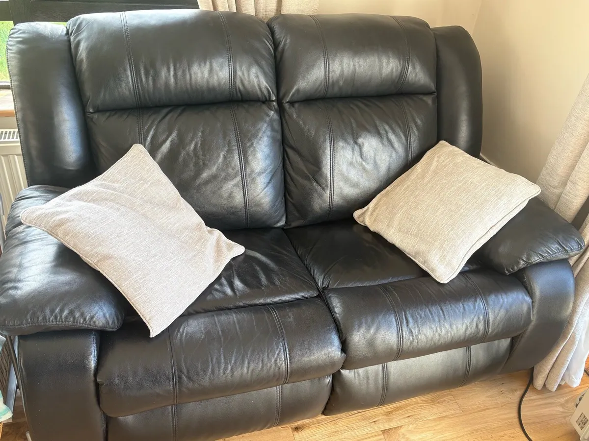 2 seater leather couch