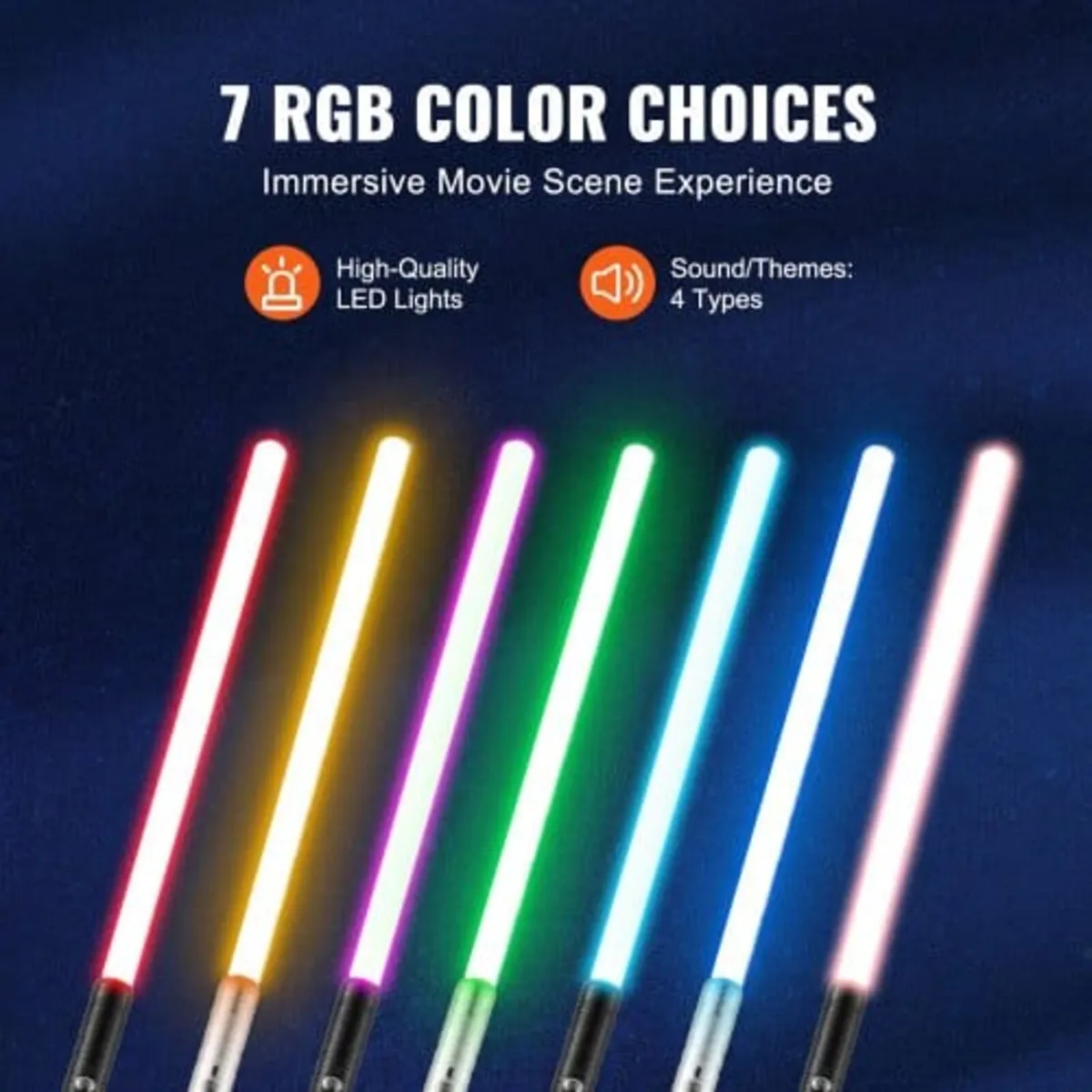 Light Sword, 2 Pack Light up Sword with 7 RGB Colo - Image 2