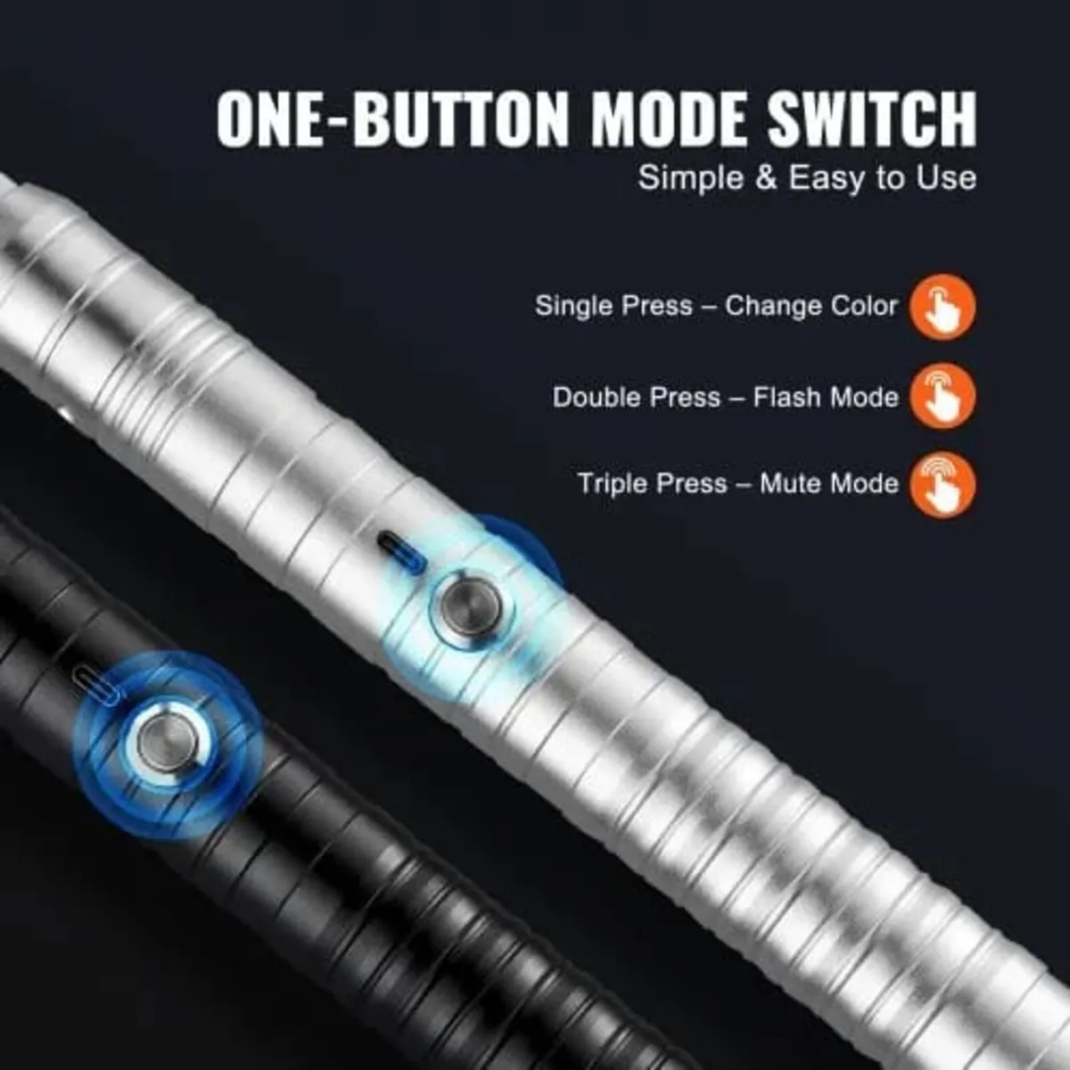 Light Sword, 2 Pack Light up Sword with 7 RGB Colo - Image 3