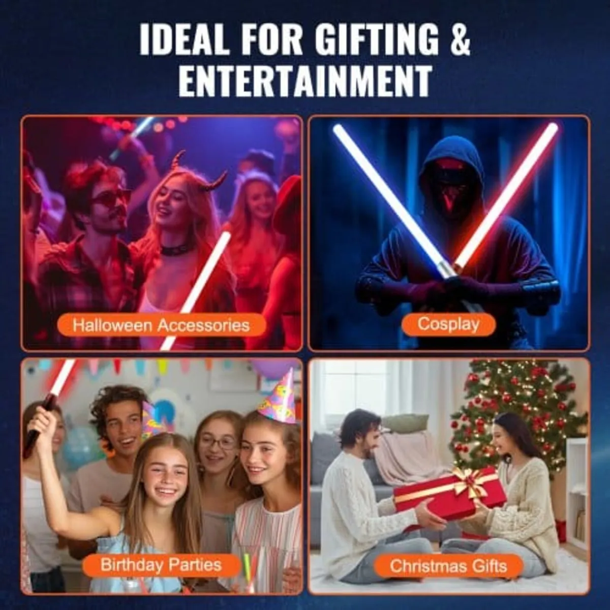 Light Sword, 2 Pack Light up Sword with 7 RGB Colo - Image 4