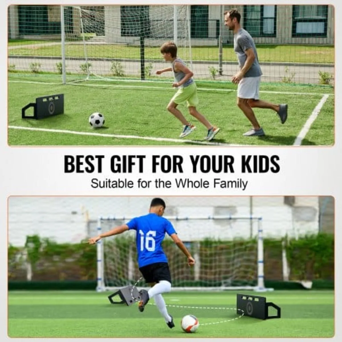 Soccer Rebounder Board, 32"X12" Portable Soccer Wa - Image 4