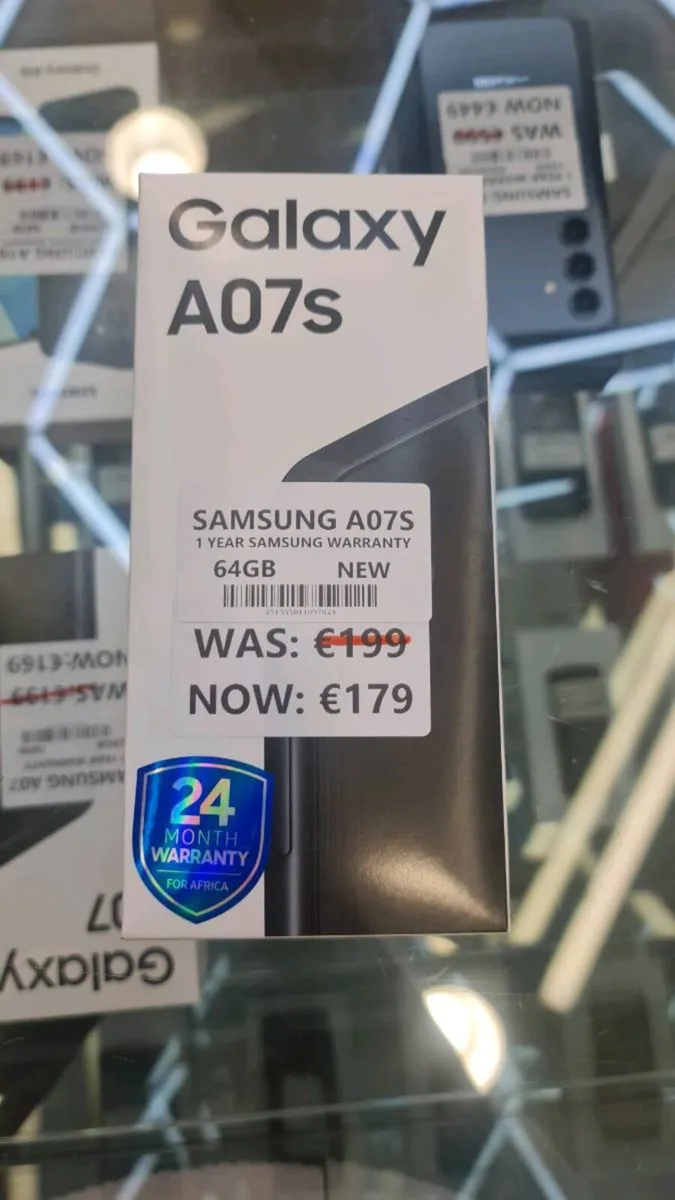 Samsung A07S 64GB New 1YEAR WARRANTY