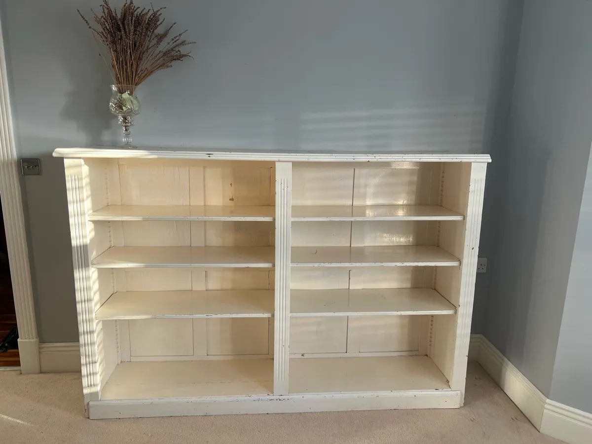 Large Solid Wood Vintage Style Bookcase - Image 1
