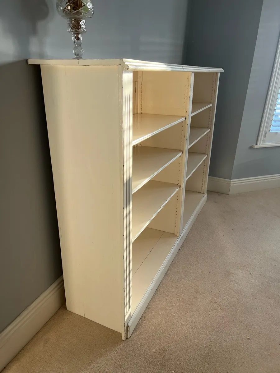 Large Solid Wood Vintage Style Bookcase - Image 2