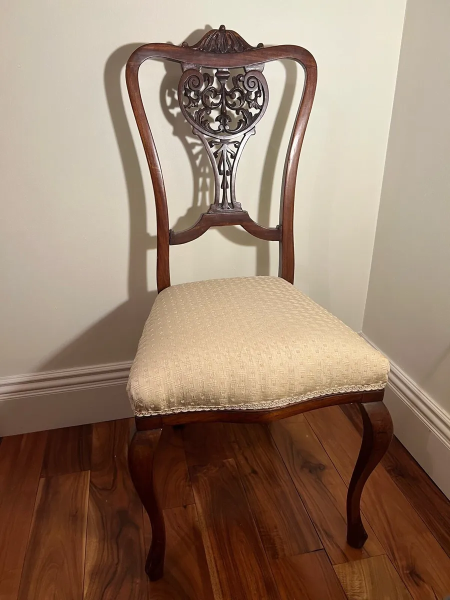 Pair of Antique Mahogany Chairs - Image 1