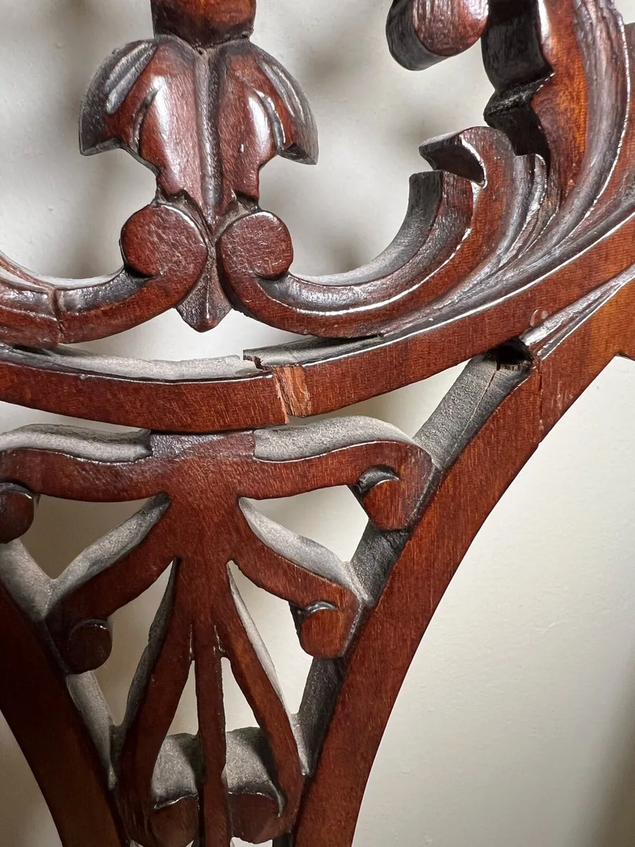 Pair of Antique Mahogany Chairs - Image 2