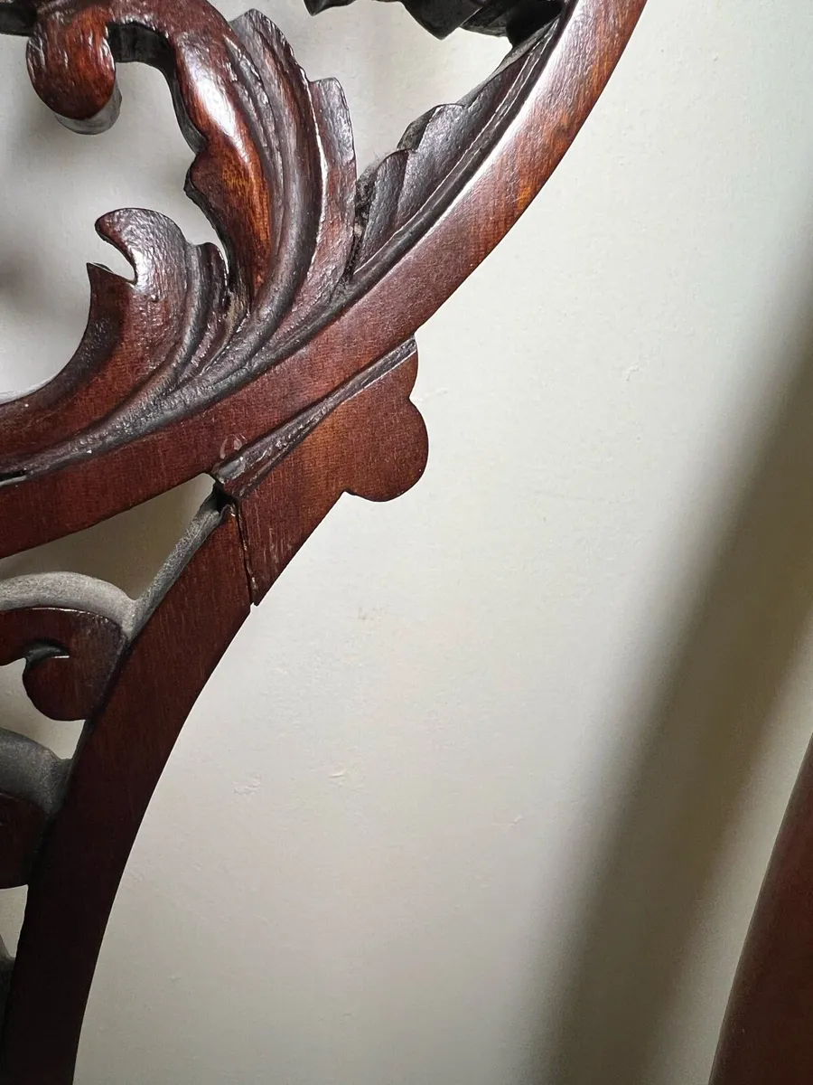 Pair of Antique Mahogany Chairs - Image 3